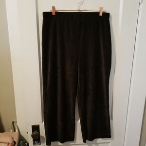 Black Wide Leg Corduroy Pants Size Large NWOT